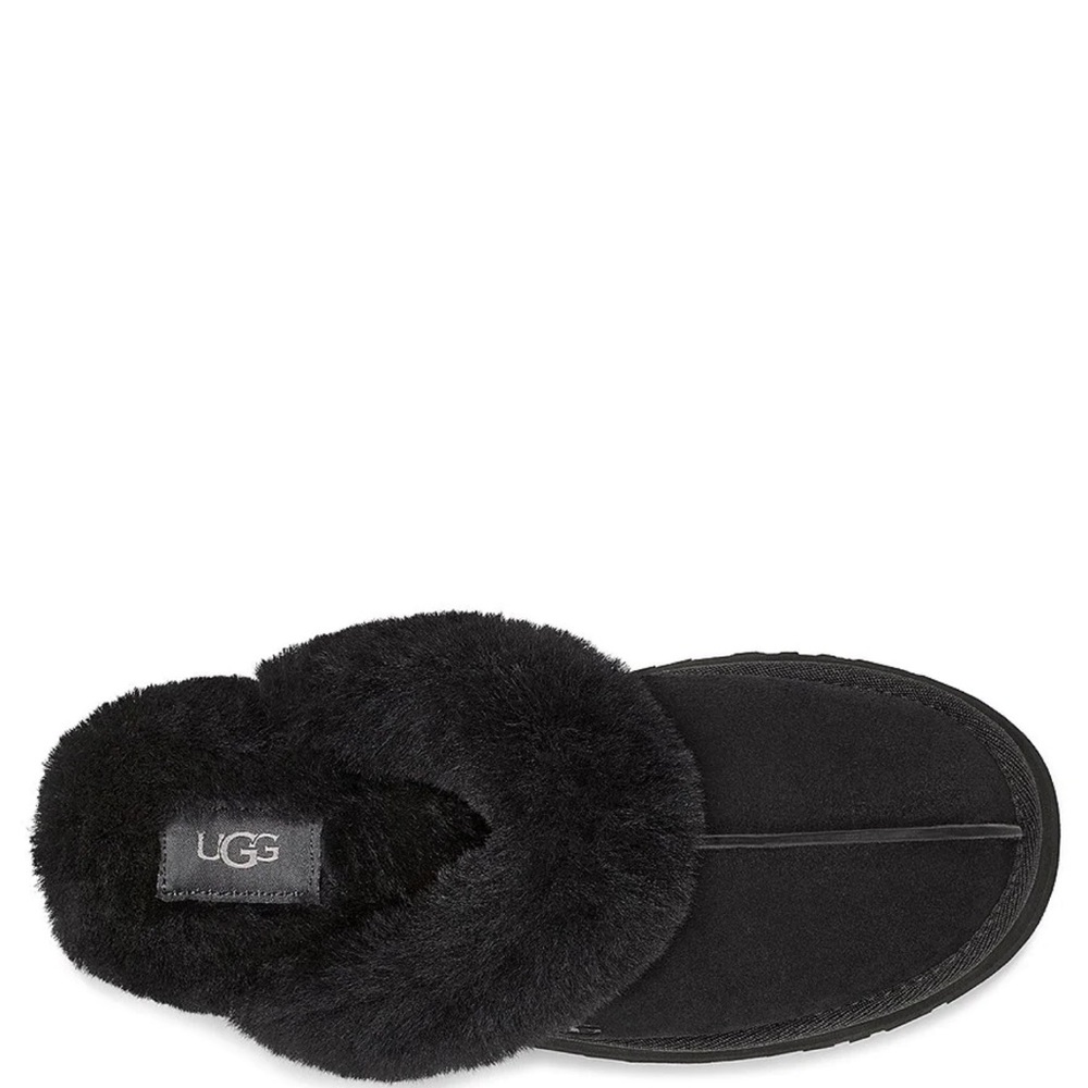 Ugg Disquette Suede Fur Platform Slides - image 2